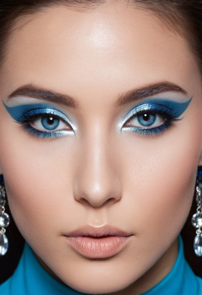 blue eyeshadow