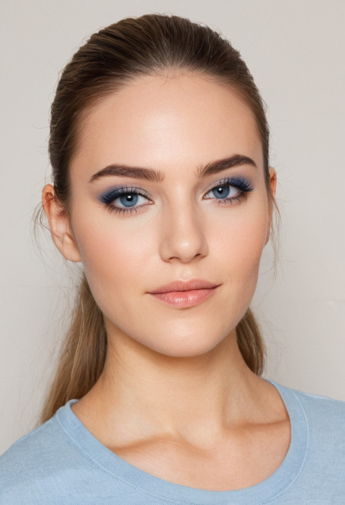 blue eyeshadow