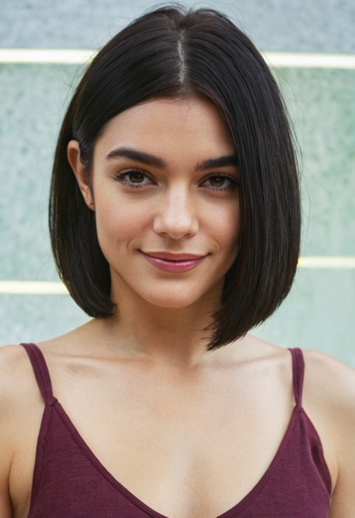 shoulder-length haircut