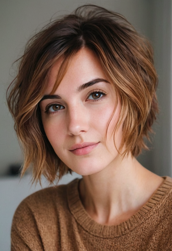 shoulder-length haircut